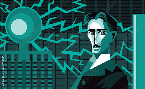 great inventor with electrical coil system