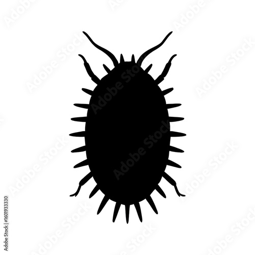 Mealybug illustration vector silhouette