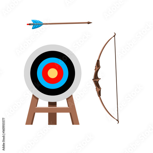 bow and arrow vector design