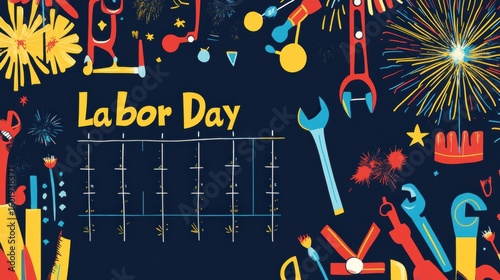 a graphic-style calendar page flipping to 