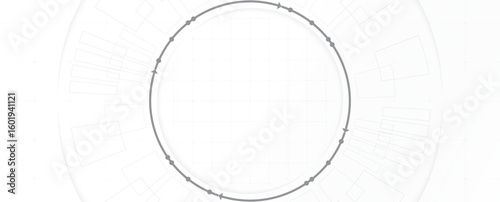 Technology electric gear art abstract background design. white color tone.