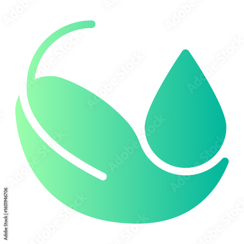 eco cleaning product gradient icon