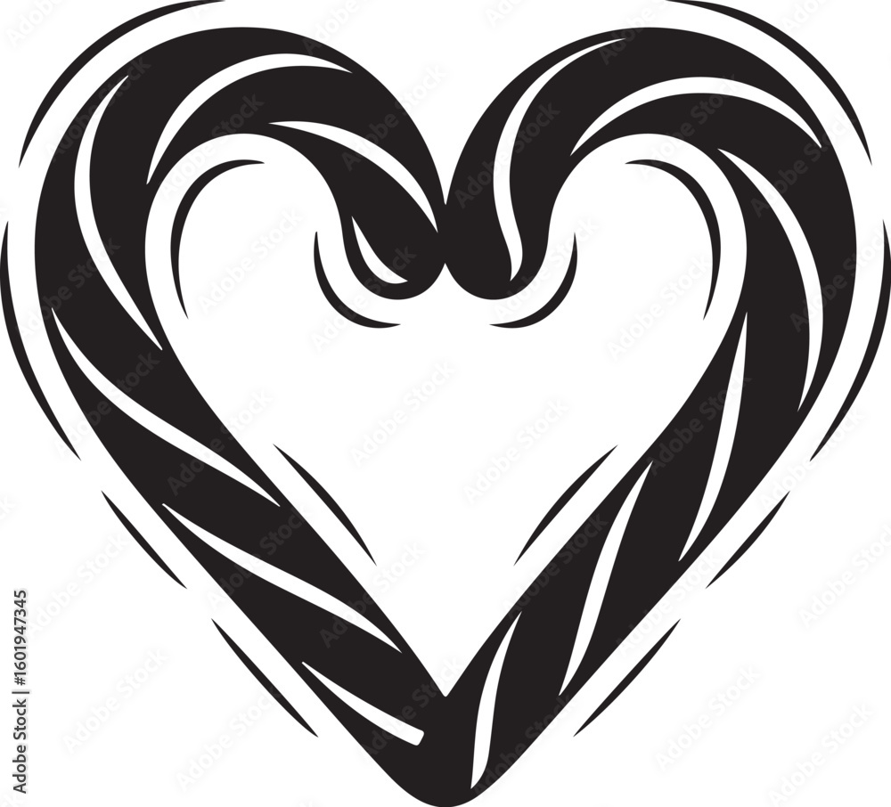 Obraz premium Black and White Candy Cane Clipart