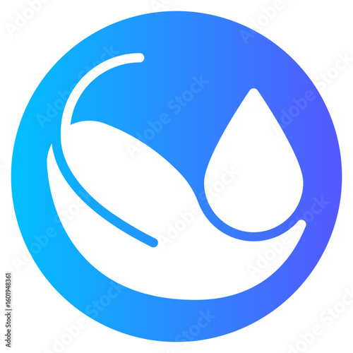 eco cleaning product gradient icon