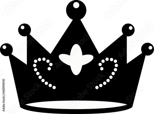 Flat pink princess Tiara & Headpieces collection minimal vector illustration,icon with background