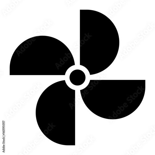 fan glyph icon