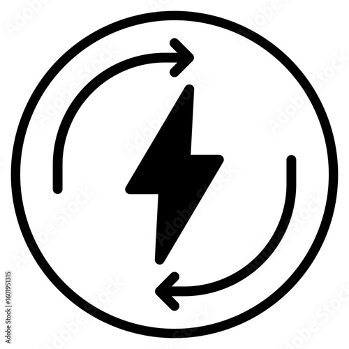 efficiency glyph icon