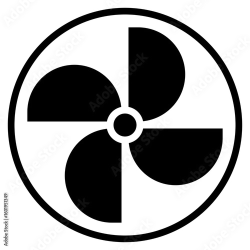 fan glyph icon
