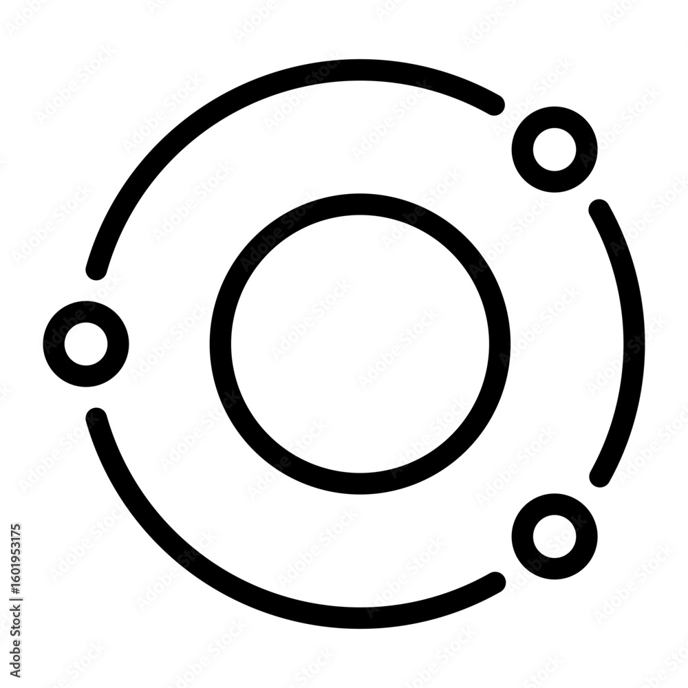 Nucleus line icon Nucleus line icon