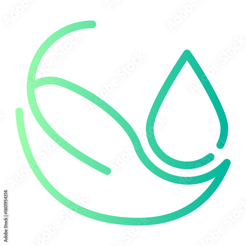 eco cleaning product gradient icon