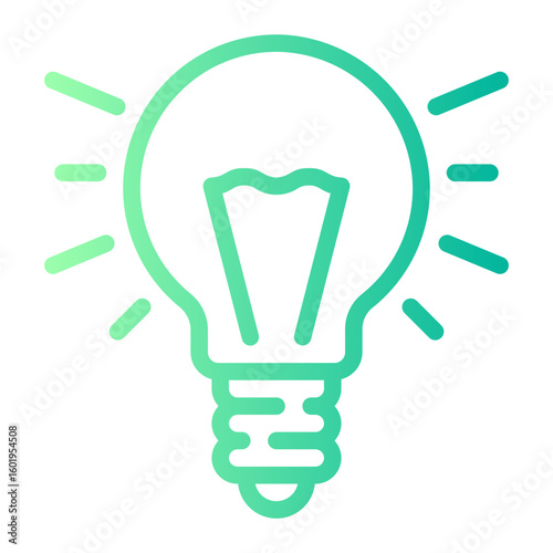 light bulb gradient icon