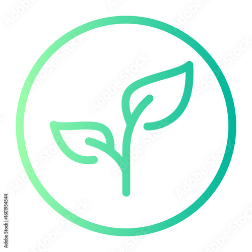 plant based gradient icon