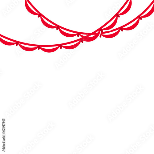 Indonesia Flag Curtain Header