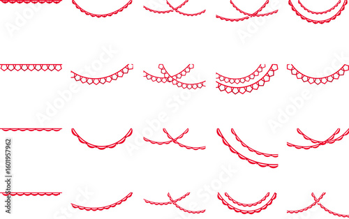 Indonesia Flag Curtain Header