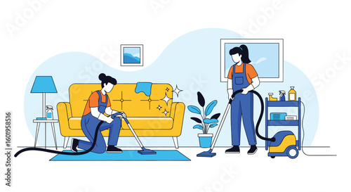 Professional residential cleaning services for a spotless and healthy home environment