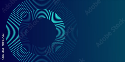 Circles Lines round frame, dynamic vector AI Technology science music concept lines.