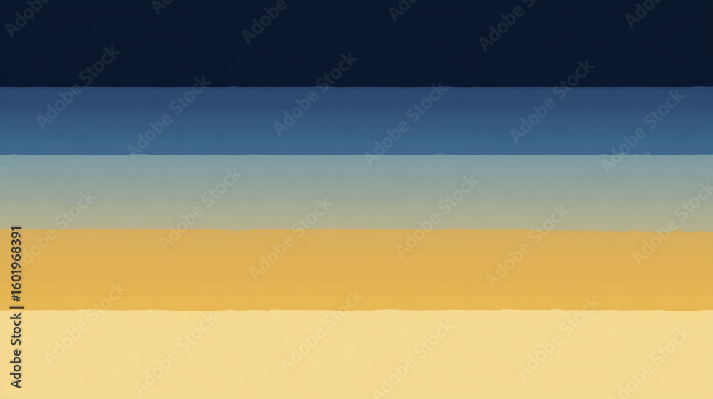 Obraz premium Smooth gradient background blending deep navy, soft pale blue, and warm sand tones, creating a calm and elegant abstract design perfect for modern digital and print projects.