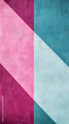 Vibrant Neo Mint and Flamingo Pink gradient background with smooth color transition, creating a modern, trendy, and eye-catching abstract backdrop ideal for contemporary design projects, digital art, 