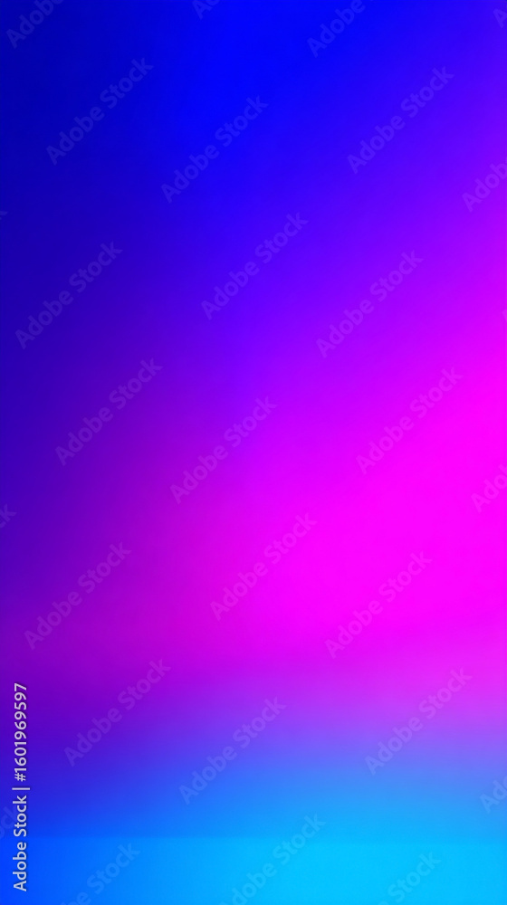 Fototapeta premium Vibrant gradient background blending bright neon blue and candy pink tones, creating a bold and energetic color transition. Ideal for modern designs, digital art, and trendy visual content.