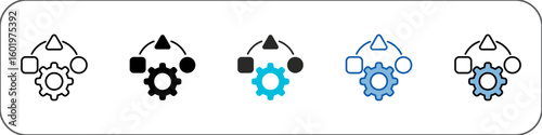 Adaptability Icon Pack Multistyle Illustration