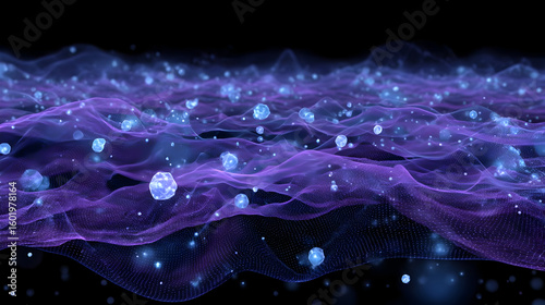 human consciousness as a floating web of lights and thought streams