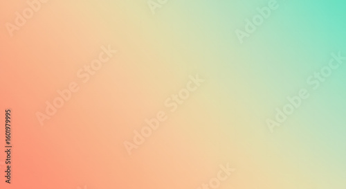Soft Pastel Gradient Background - Peach and Mint Green Color Blend