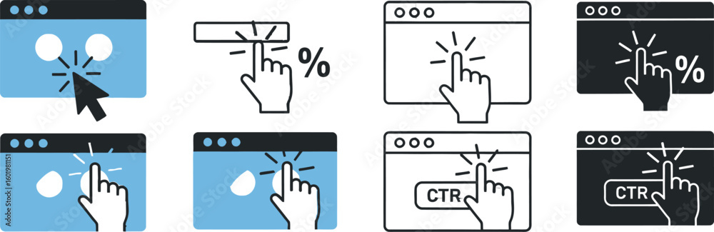 Fototapeta premium Increase website ctr click through rate optimization tips and strategies for better ad performance online