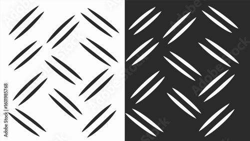 Black and white abstract pattern of parallel lines