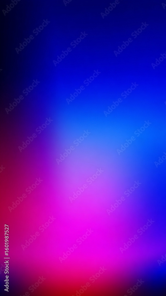 Fototapeta premium Vibrant gradient blending cobalt blue and magenta tones, creating a bold and dynamic transition. Ideal for modern design, tech branding, and energetic visual backdrops with vertical composition. 