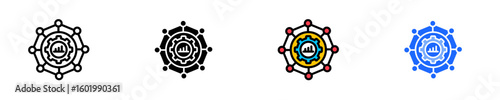 Internal Control Framework  Icon Set Multiple Style Collection