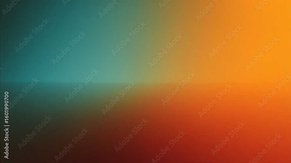 Naklejka premium Smooth gradient background blending steel blue and rust orange tones with a soft transition effect. Modern and abstract color backdrop suitable for design, presentations, or tech visuals.