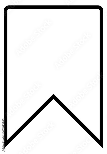 シンプルなブックマークのアイコン