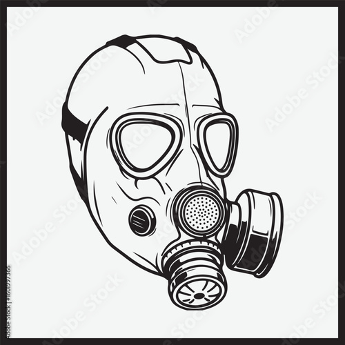 gas mask isolated