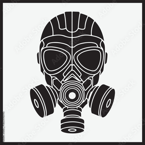 gas mask vector illustration