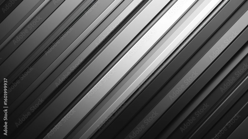 Obraz premium A smooth horizontal gradient blending dark graphite and moonlight silver. This elegant transition evokes sophistication, balance, and a modern metallic aesthetic with a minimalist tone. 