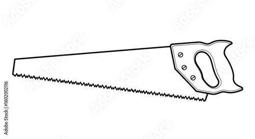 Hand Saw Illustration