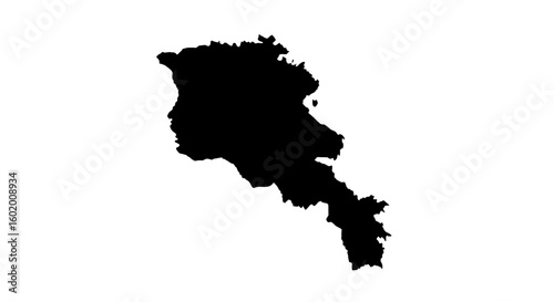 Armenia Map Silhouette Vector