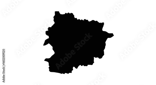 Andorra Map Silhouette