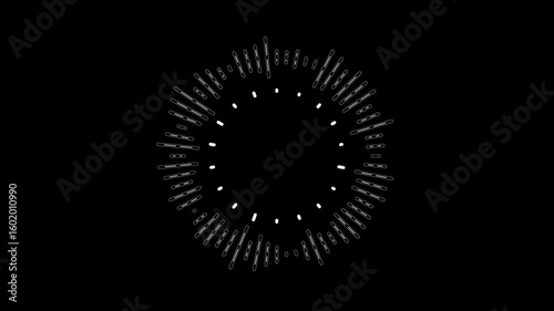 Circular Equalizer audio waves animated