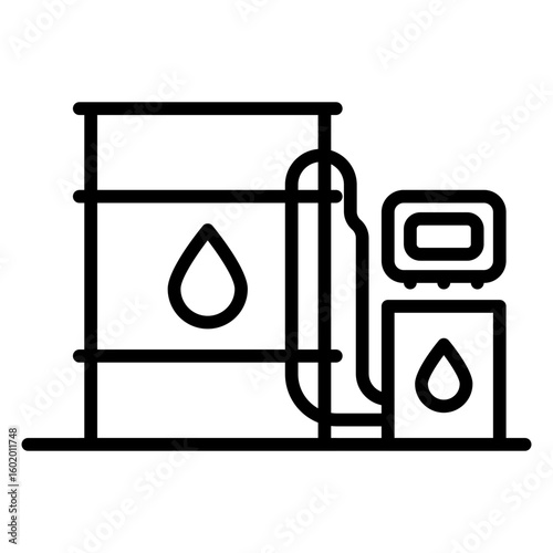 Fossil Fuels line icon
