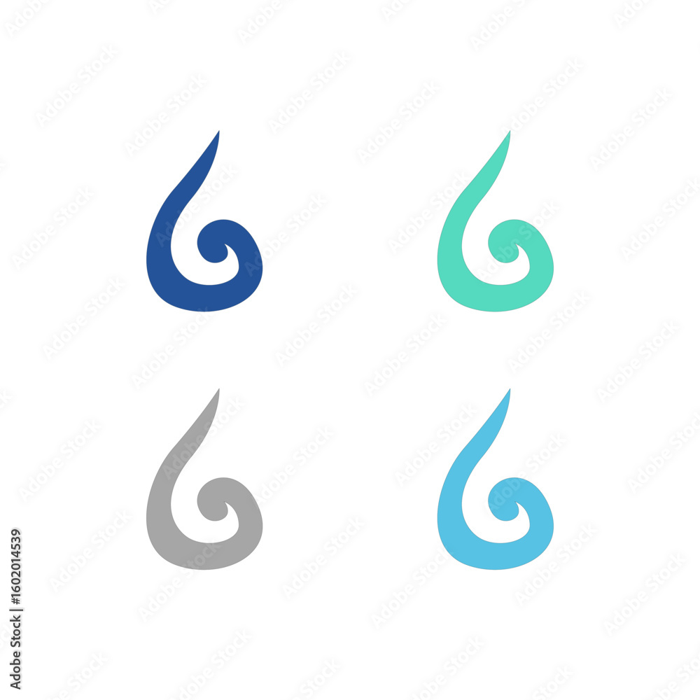 Naklejka premium WATER SPLASH SIGN SYMBOL LOGO VECTOR 