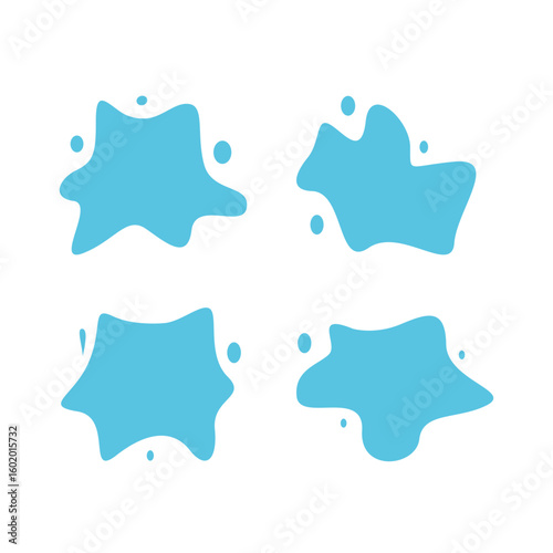 WATER SPLASH SIGN SYMBOL LOGO VECTOR
