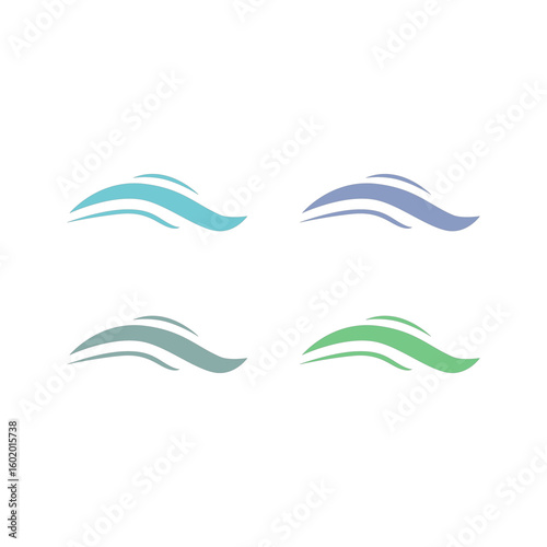 WATER SPLASH SIGN SYMBOL LOGO VECTOR

