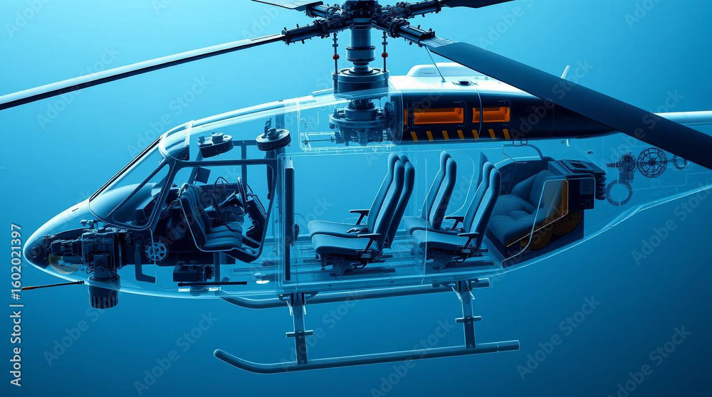 Helicopter aviation aircraft rotorcraft transport vehicle air travel blue engineering design innovation Helicopter aviation aircraft rotorcraft transport vehicle air travel blue engineering design innovation