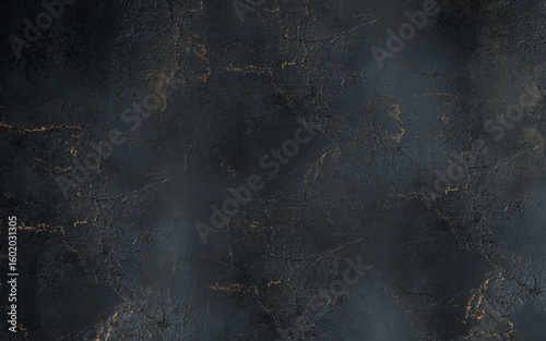 Abstract black cement wall texture and background.  Black textured background design with copy space. Background for wallpaper or backdrop. 