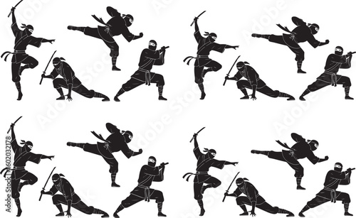 silhouettes of people