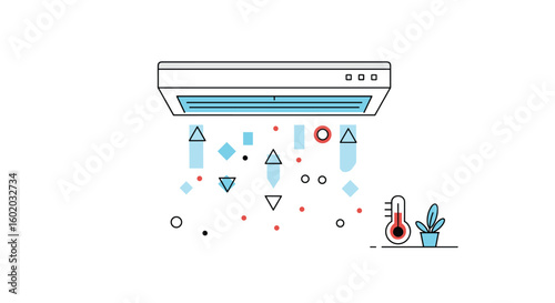 Advanced air conditioning unit with temperature regulation and air purification technologies