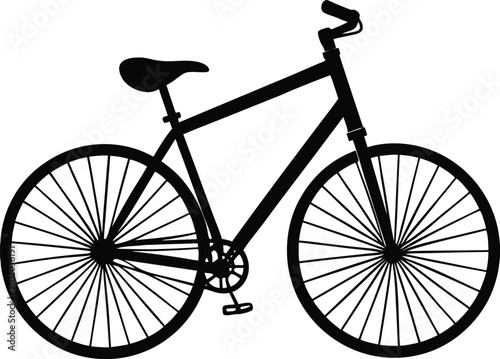 Classic Bicycle Silhouette Design for Transportation and Recreation new 2025 trendy