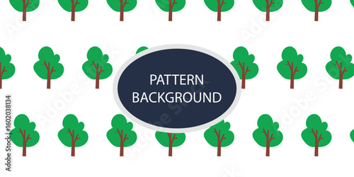 Green forest pattern backgrkound design. Hand draw texture. Vector template. fabric