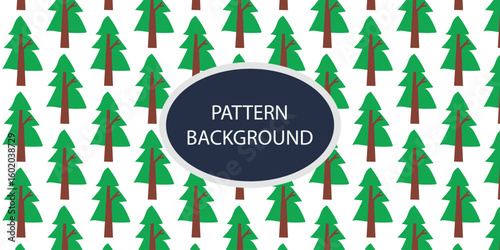 Green forest pattern backgrkound design. Hand draw texture. Vector template. fabric